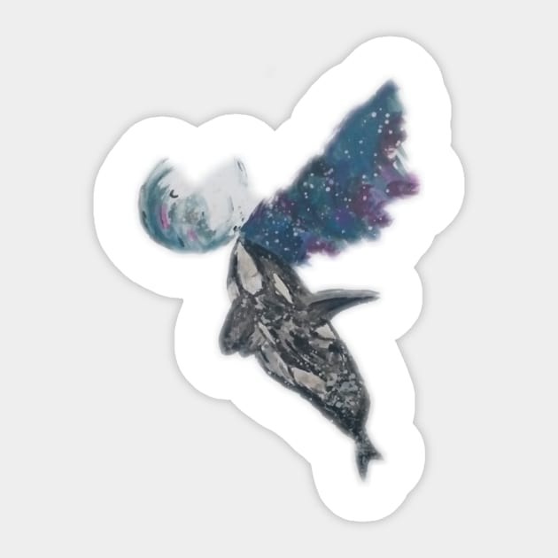 Dreamy Orca Sticker by Rustorm